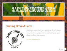 Tablet Screenshot of gaininggroundfarm-nc.com